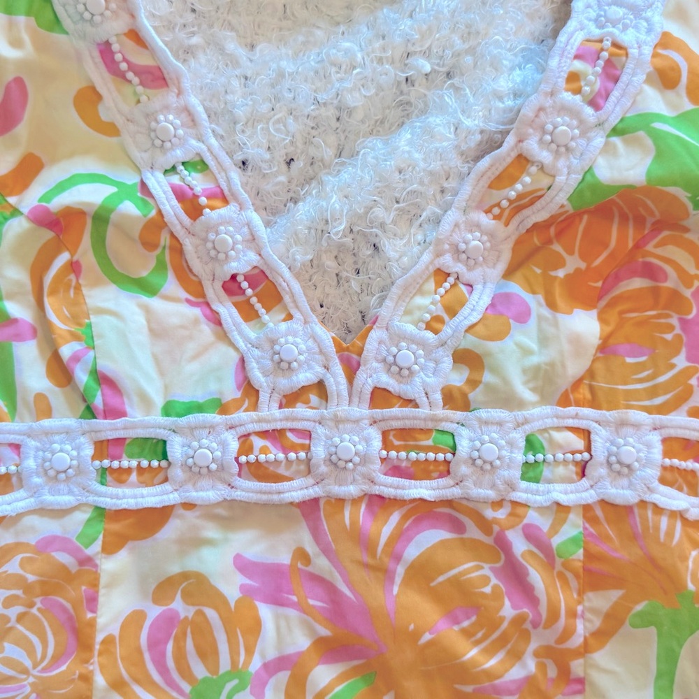 Lilly Pulitzer Multicolor Floral Halter Dress. Size 6 - Picture 5 of 5